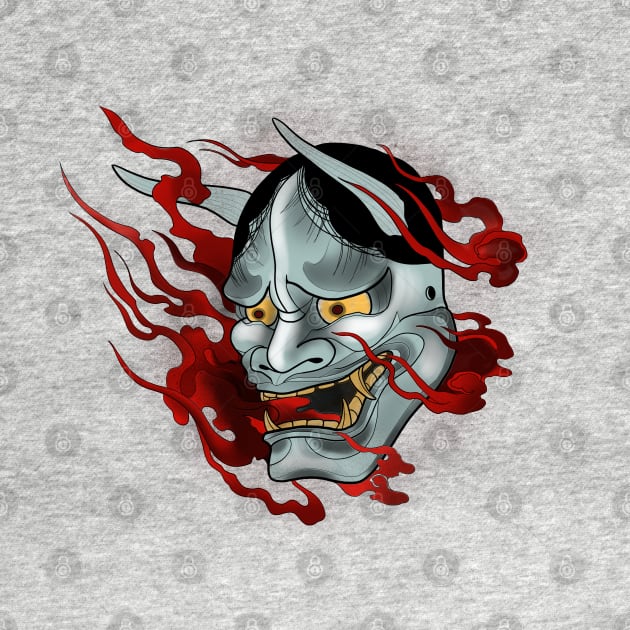 Hannya mask by Blacklinesw9